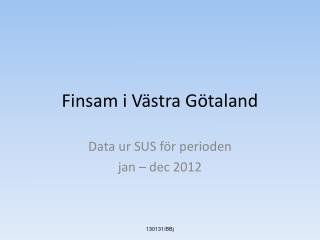 Finsam i Västra Götaland