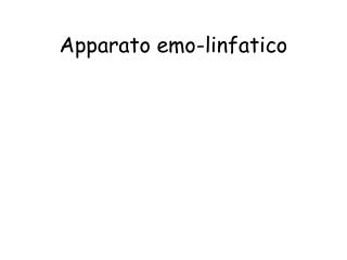 Apparato emo-linfatico