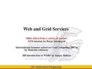 Web and Grid Services