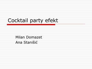 Cocktail party efekt