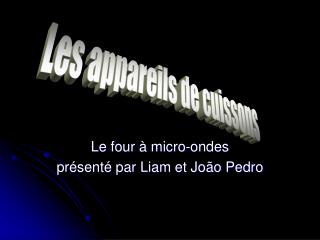 Le four à micro-ondes présenté par Liam et João Pedro