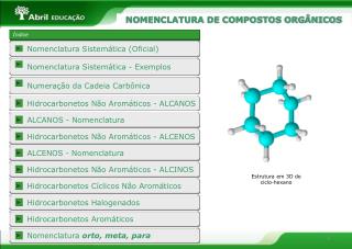 NOMENCLATURA DE COMPOSTOS ORGÂNICOS