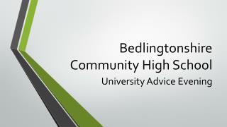 Bedlingtonshire Community High School