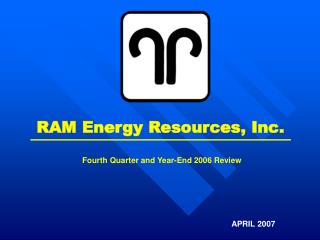 RAM Energy Resources, Inc.
