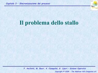 Il problema dello stallo