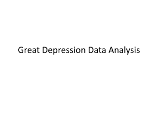 Great Depression Data Analysis