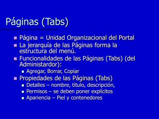 Páginas (Tabs)