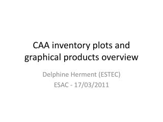 CAA inventory plots and graphical products overview