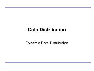 Data Distribution