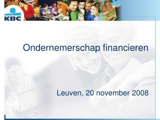 Ondernemerschap financieren