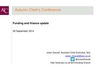 Autumn Clerk’s Conference