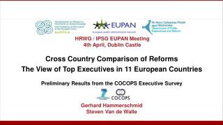 Cross Country Comparison of Reforms The View of Top Executives in 11 European Countries