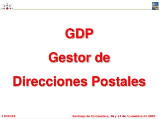 GDP Gestor de Direcciones Postales