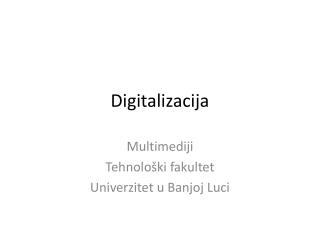 Digitalizacija
