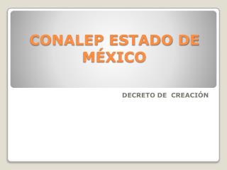 CONALEP ESTADO DE MÉXICO