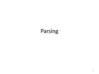 Parsing