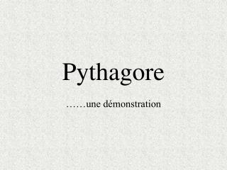 Pythagore