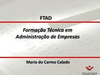 Formação Técnica em Administração de Empresas