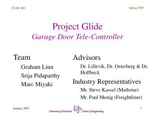 Project Glide Garage Door Tele-Controller