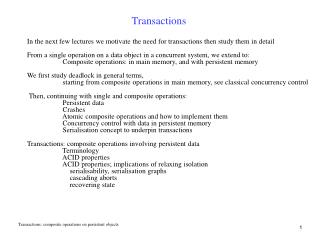 Transactions