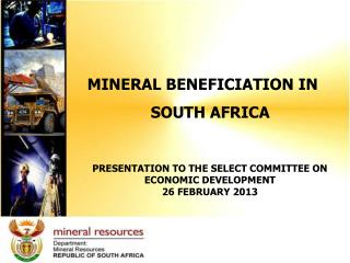 MINERAL BENEFICIATION IN SOUTH AFRICA