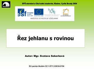 Řez jehlanu s rovinou