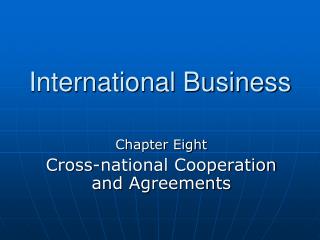 International Business