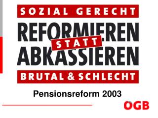 Pensionsreform 2003