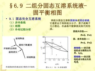 §6.9 二组分固态互溶系统液 - 固平衡相图