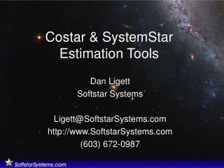 Costar &amp; SystemStar Estimation Tools