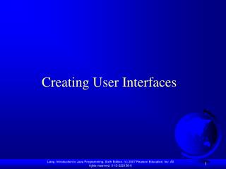 Creating User Interfaces