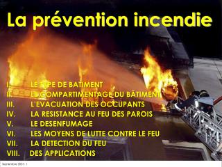 La prévention incendie