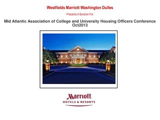 Westfields Marriott Washington Dulles Presents A Solution For