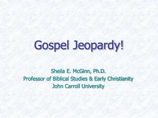 Gospel Jeopardy!