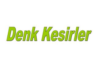 Denk Kesirler