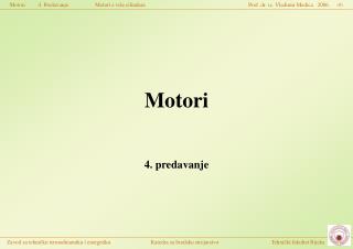 Motori 4. predavanje