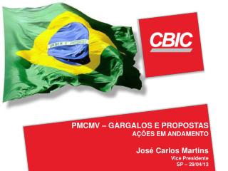 PMCMV – GARGALOS E PROPOSTAS AÇÕES EM ANDAMENTO José Carlos Martins Vice Presidente SP – 29/04/13