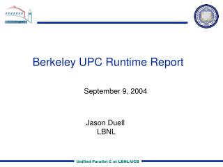 Berkeley UPC Runtime Report