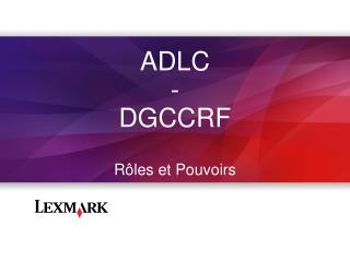 ADLC - DGCCRF