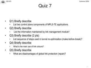 Quiz 7