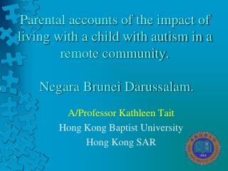 A/Professor Kathleen Tait Hong Kong Baptist University Hong Kong SAR