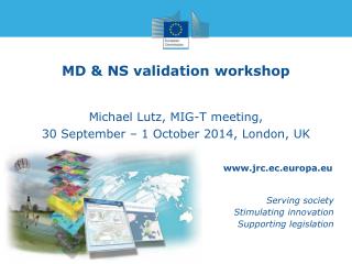 MD &amp; NS v alidation workshop