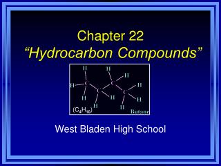 Chapter 22 “Hydrocarbon Compounds”