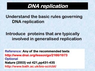 DNA replication