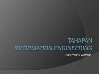 Tahapan information engineering