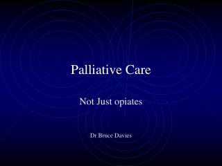 Palliative Care