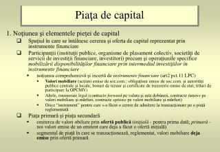 Pia ţa de capital