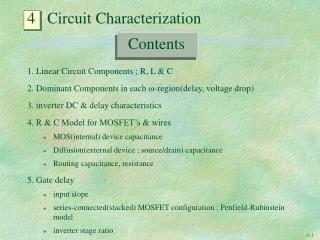 4 Circuit Characterization