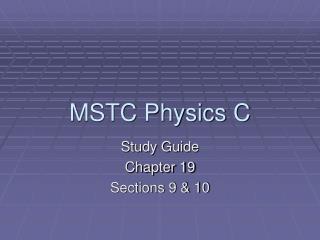 MSTC Physics C