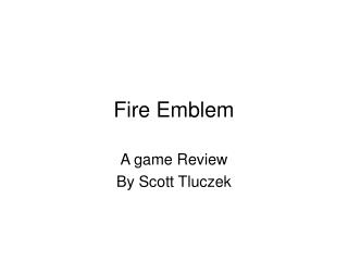 Fire Emblem